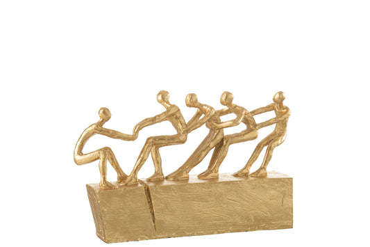 FIGUR AUF SOCKEL GOLD