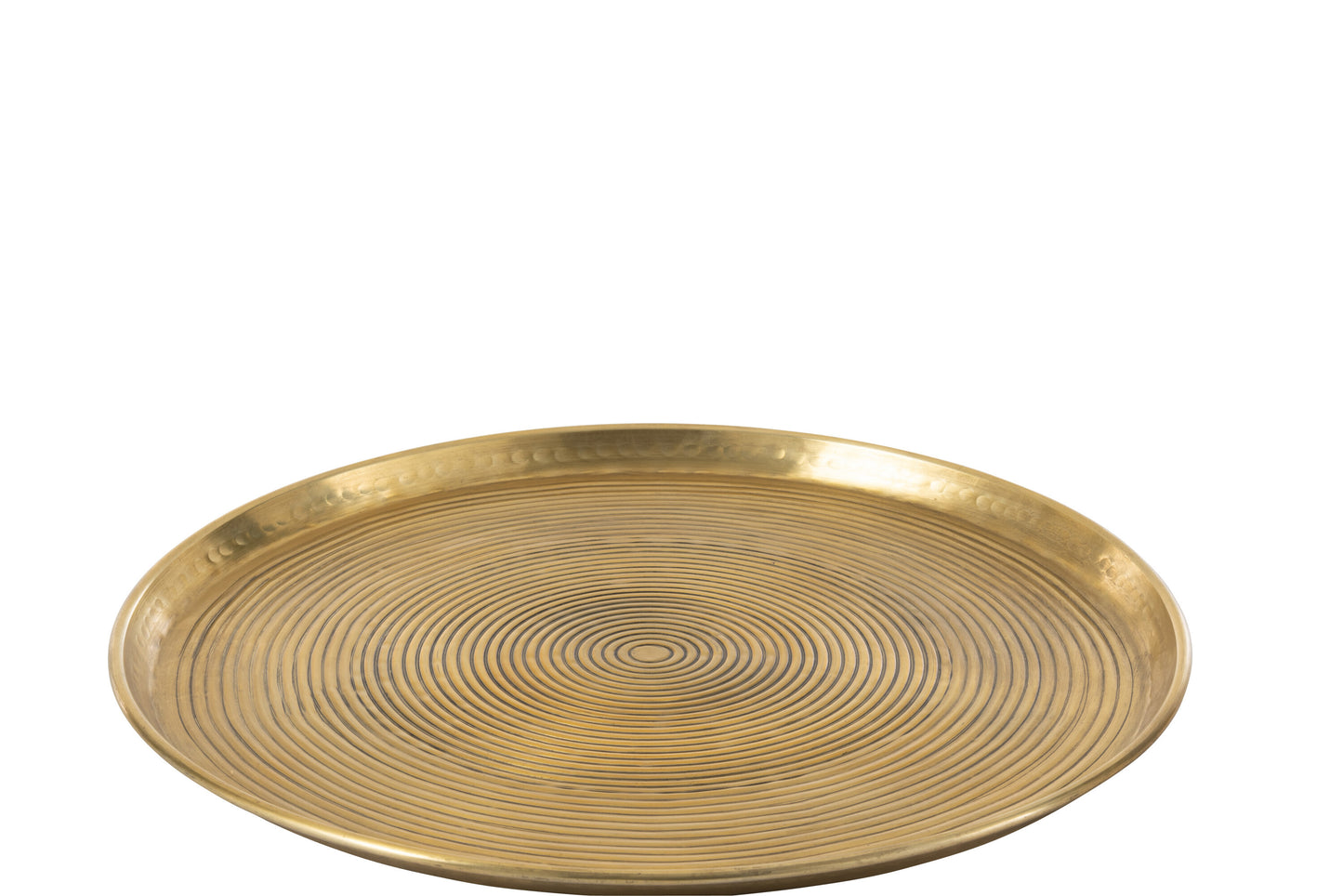 TABLETT RUND RINGE ALUMINIUM GOLD LARGE 60CM