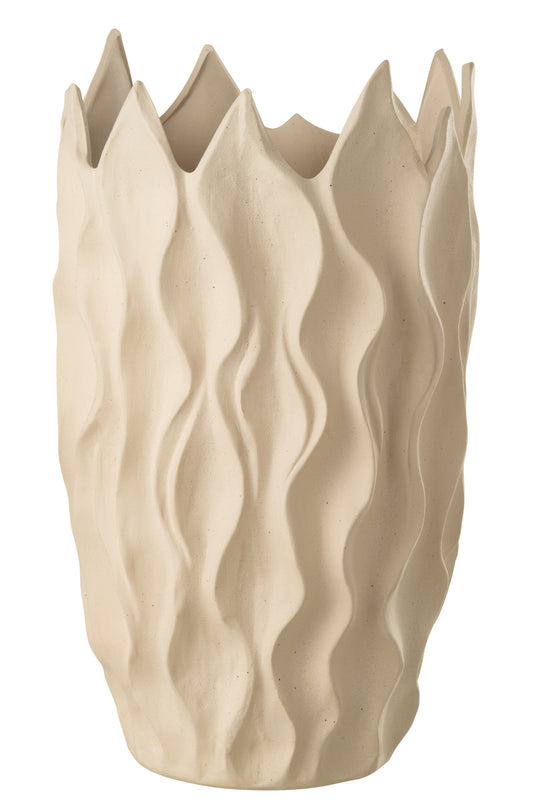 VASE IVY STEINGUT BEIGE EXTRA LARGE