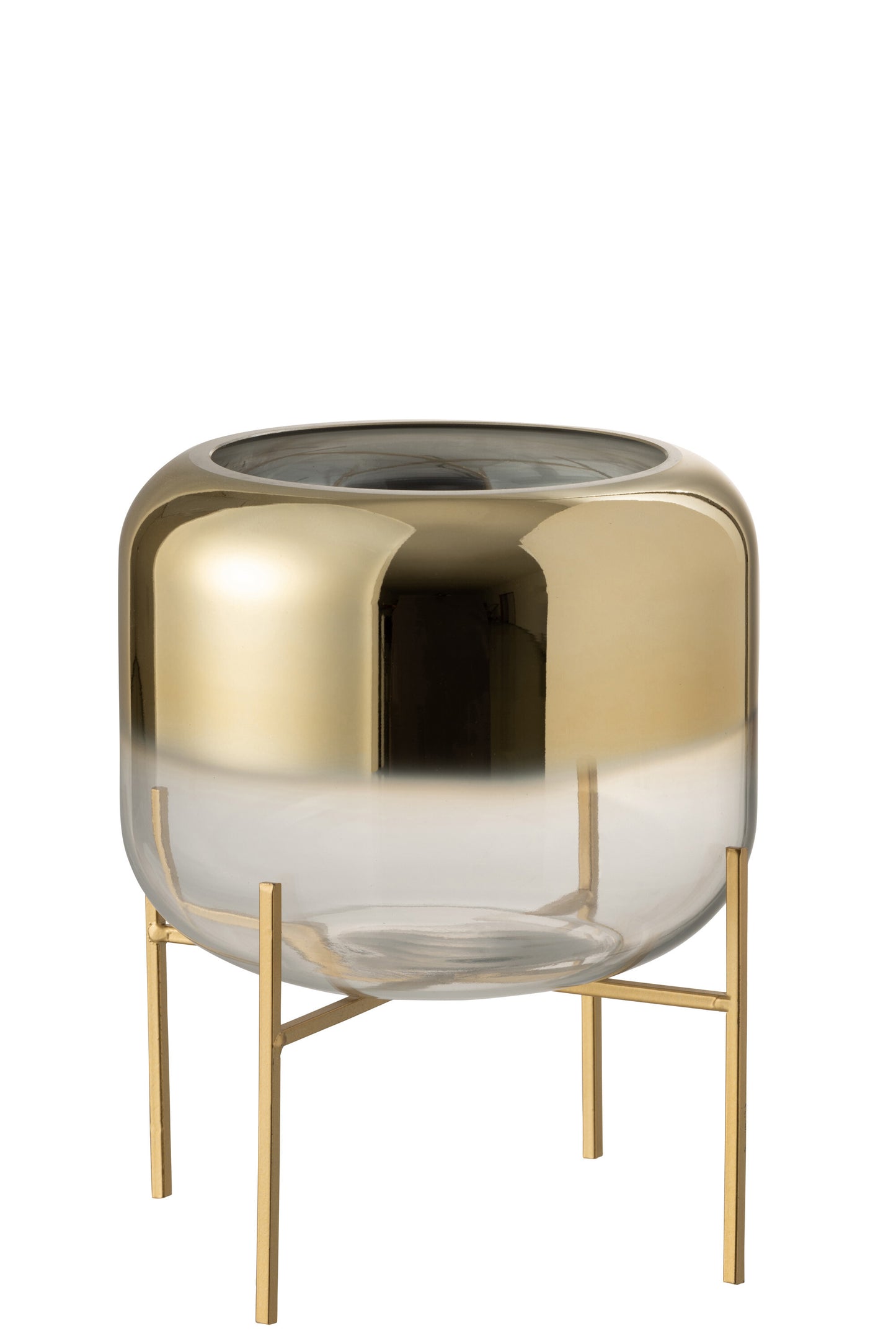VASE OCEANNE GLAS GOLD/TRANSPARENT SMALL