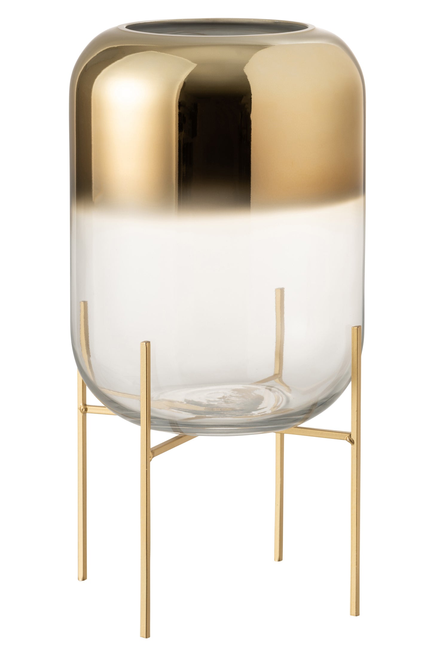 VASE OCEANNE GLAS GOLD/TRANSPARENT LARGE
